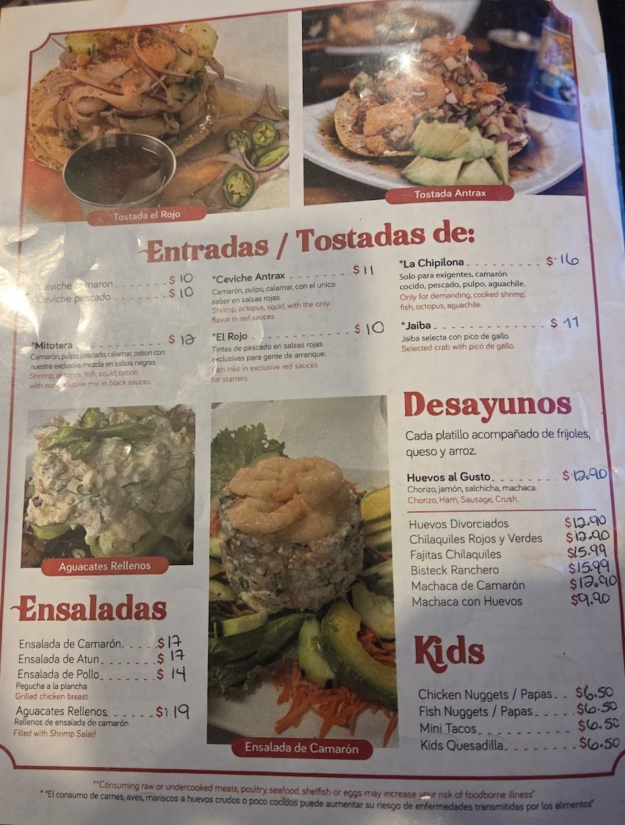 LOS PLEBES SEAFOOD & GRILL Photo Menu 4