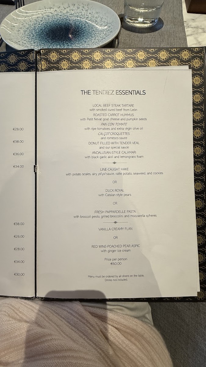 Tendiez Barcelona Photo Menu 2
