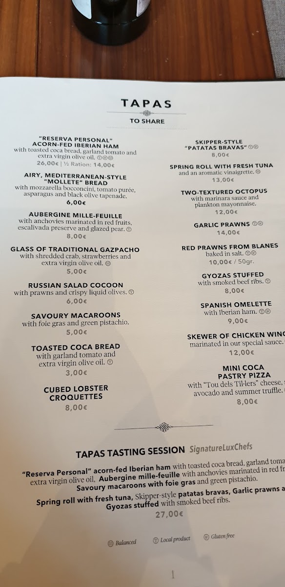 Tendiez Barcelona Photo Menu 6
