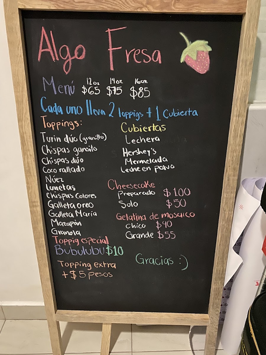 Algo Fresa Qro - Fresas con crema Photo Menu 2