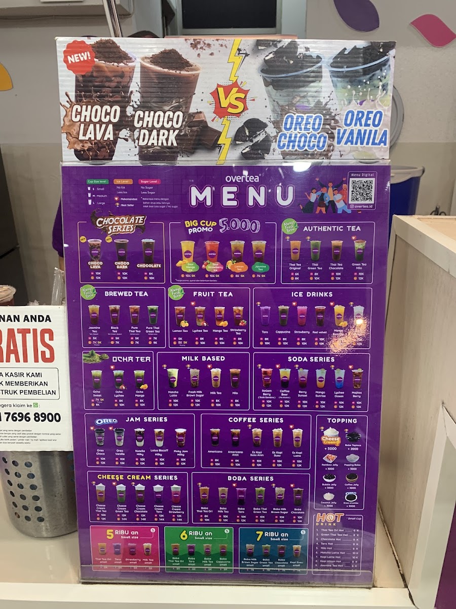 Overtea, Gedongkuning Photo Menu 10