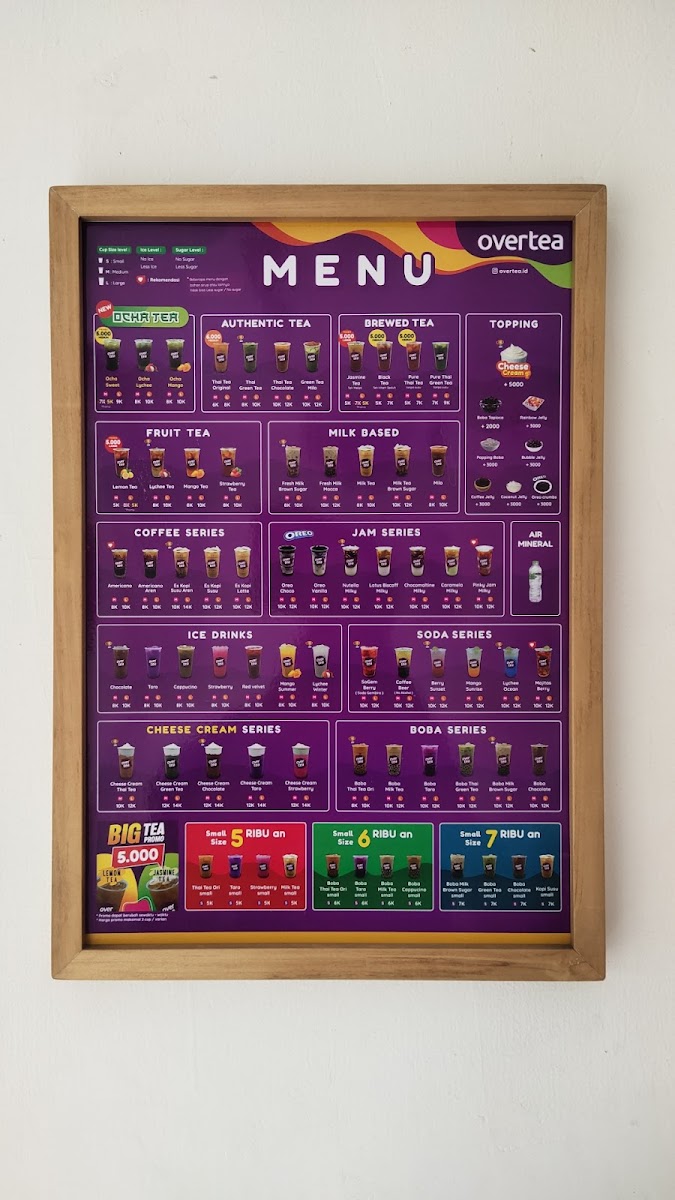 Overtea, Gedongkuning Photo Menu 5
