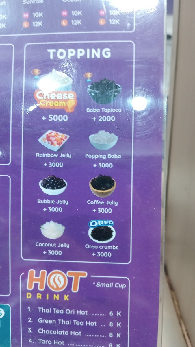 Overtea, Gedongkuning Photo Menu 8