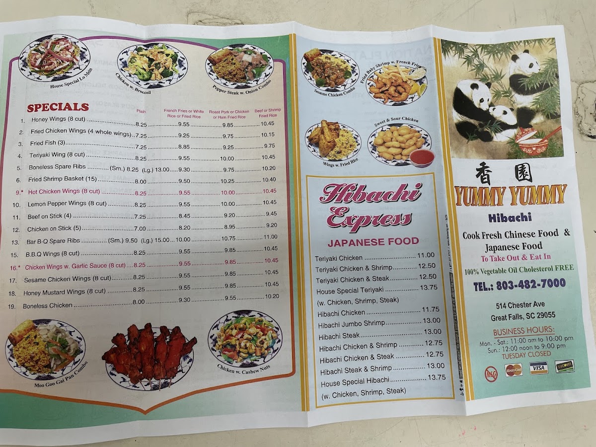 Yummy yummy Photo Menu 1