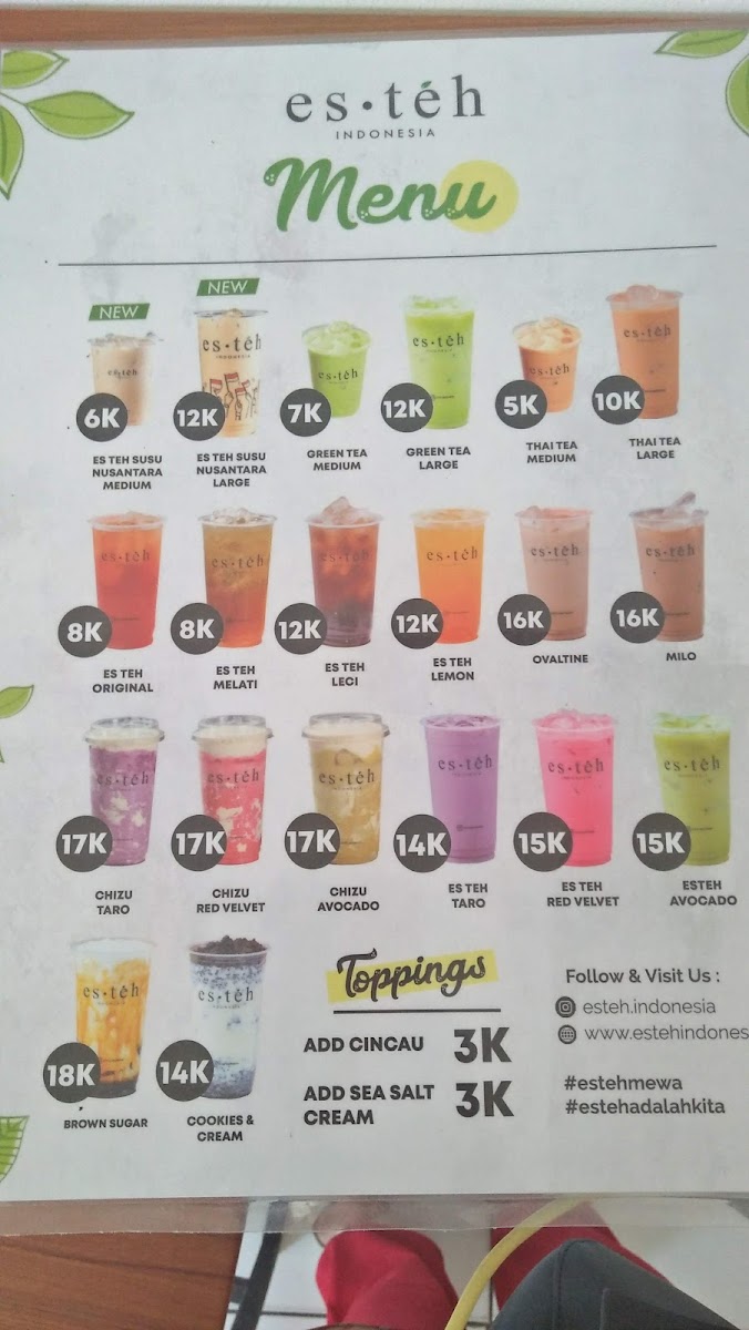 Es Teh Indonesia Jatiwaringin Photo Menu 5