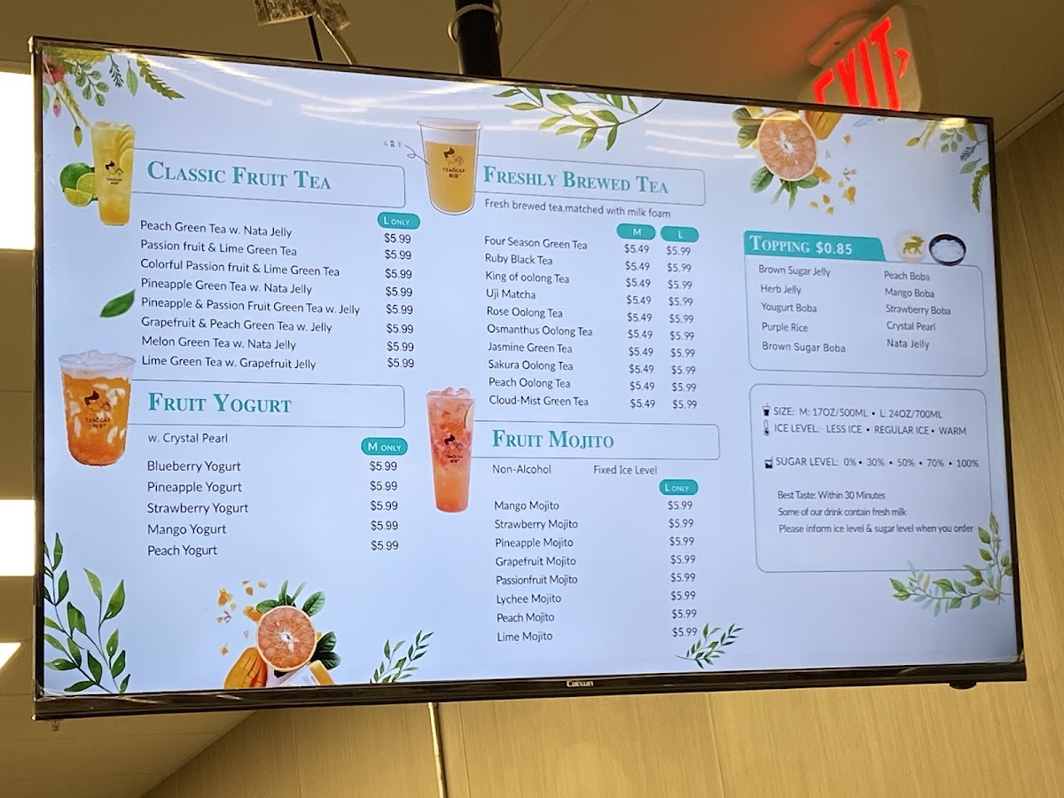 Tsaocaa Fresh Boba Tea Photo Menu 7