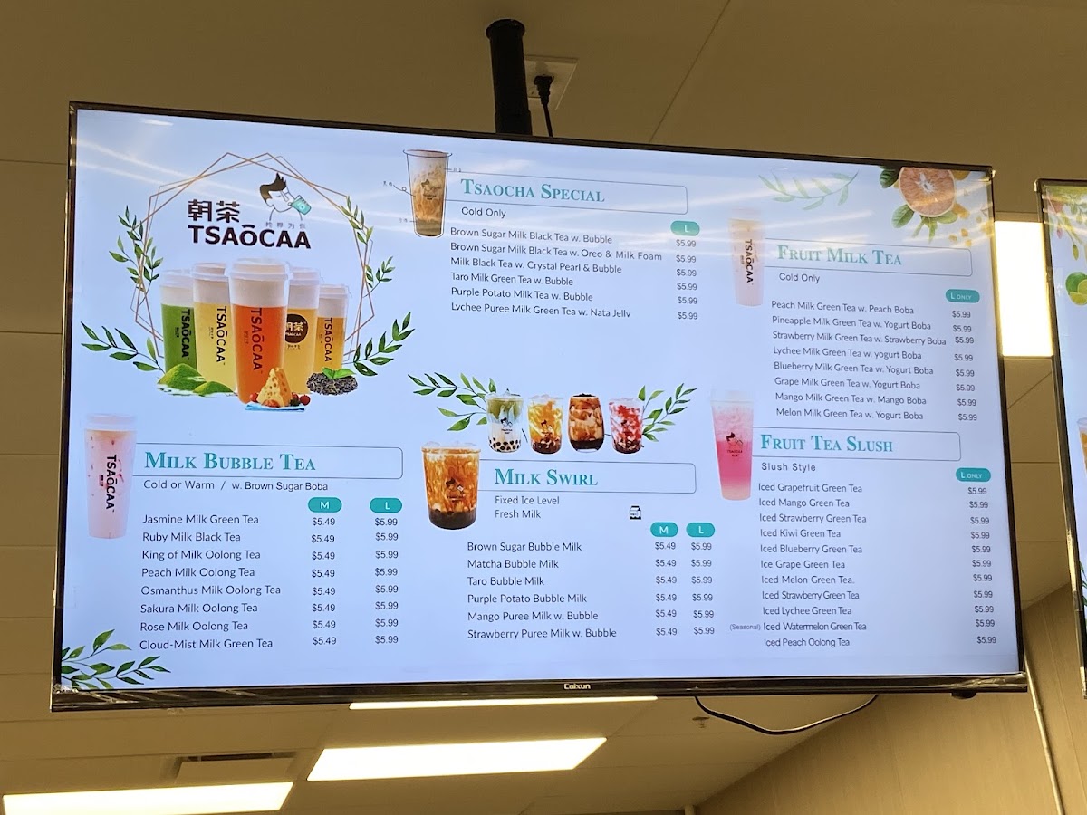 Tsaocaa Fresh Boba Tea Photo Menu 8