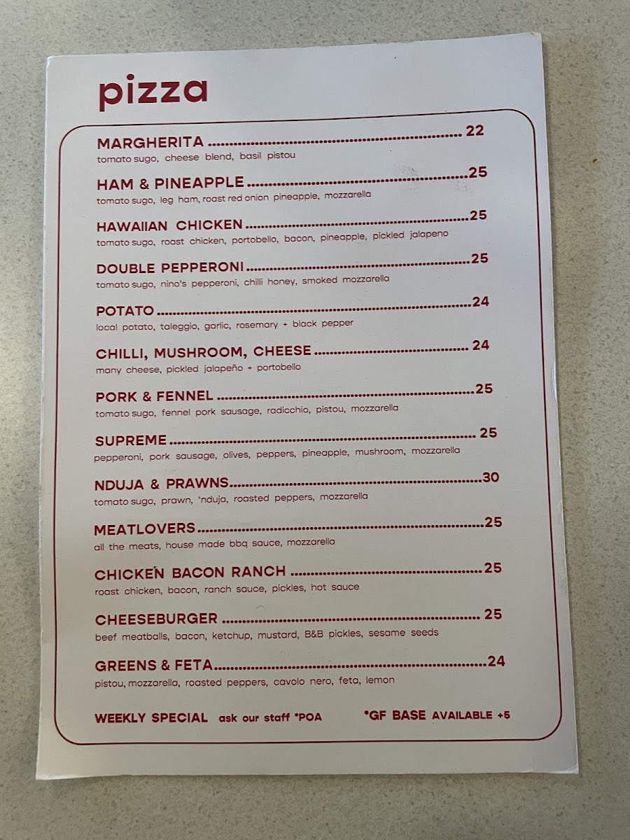 Crafers Pizza Bar Photo Menu 4