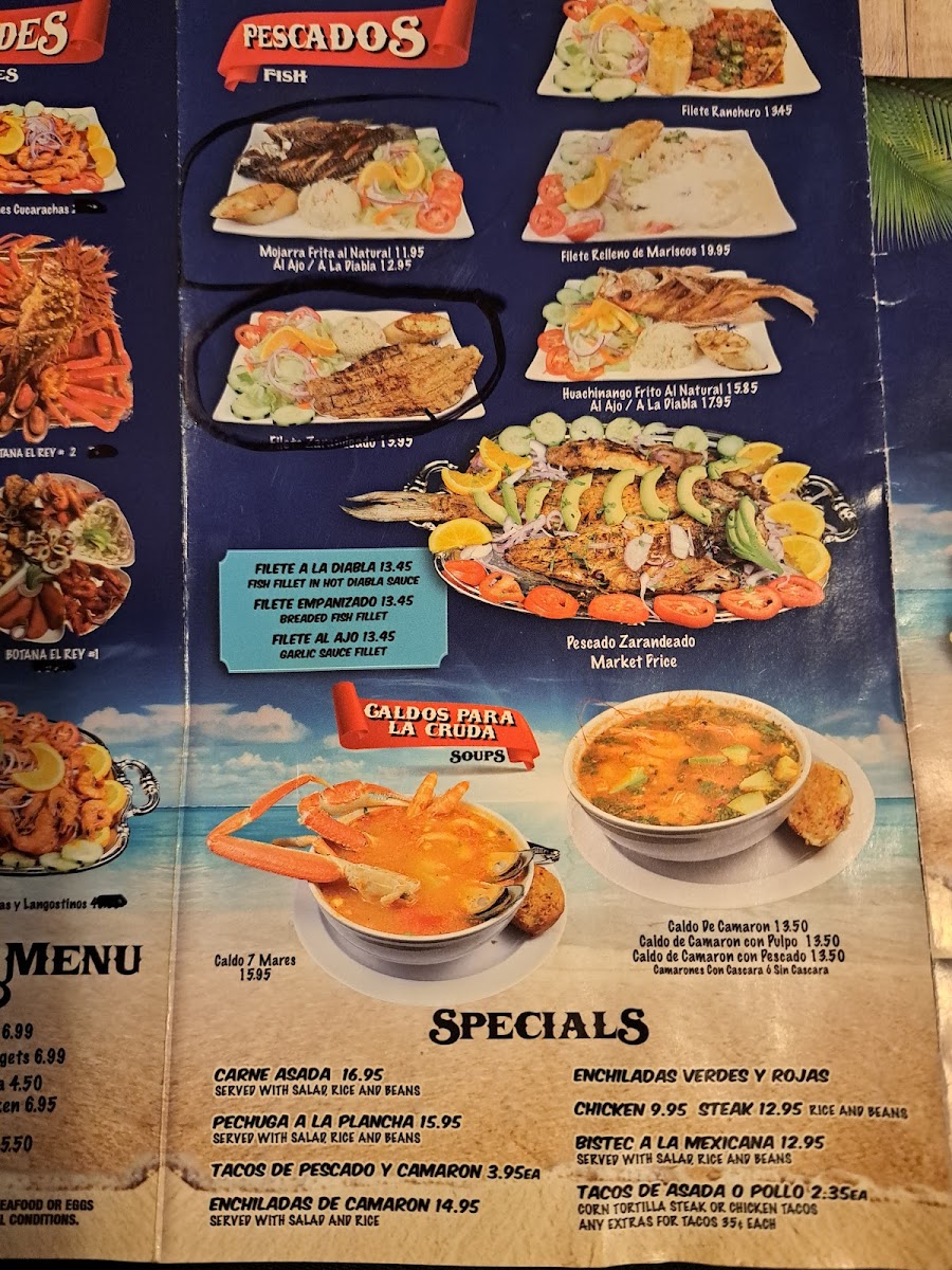 El Rey Del Mar Marisqueria Photo Menu 1