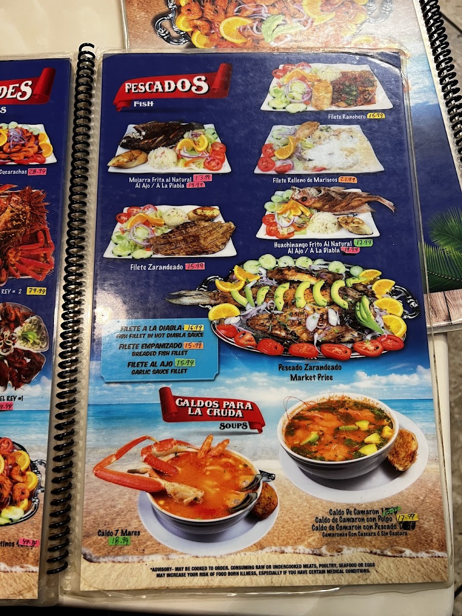 El Rey Del Mar Marisqueria Photo Menu 4