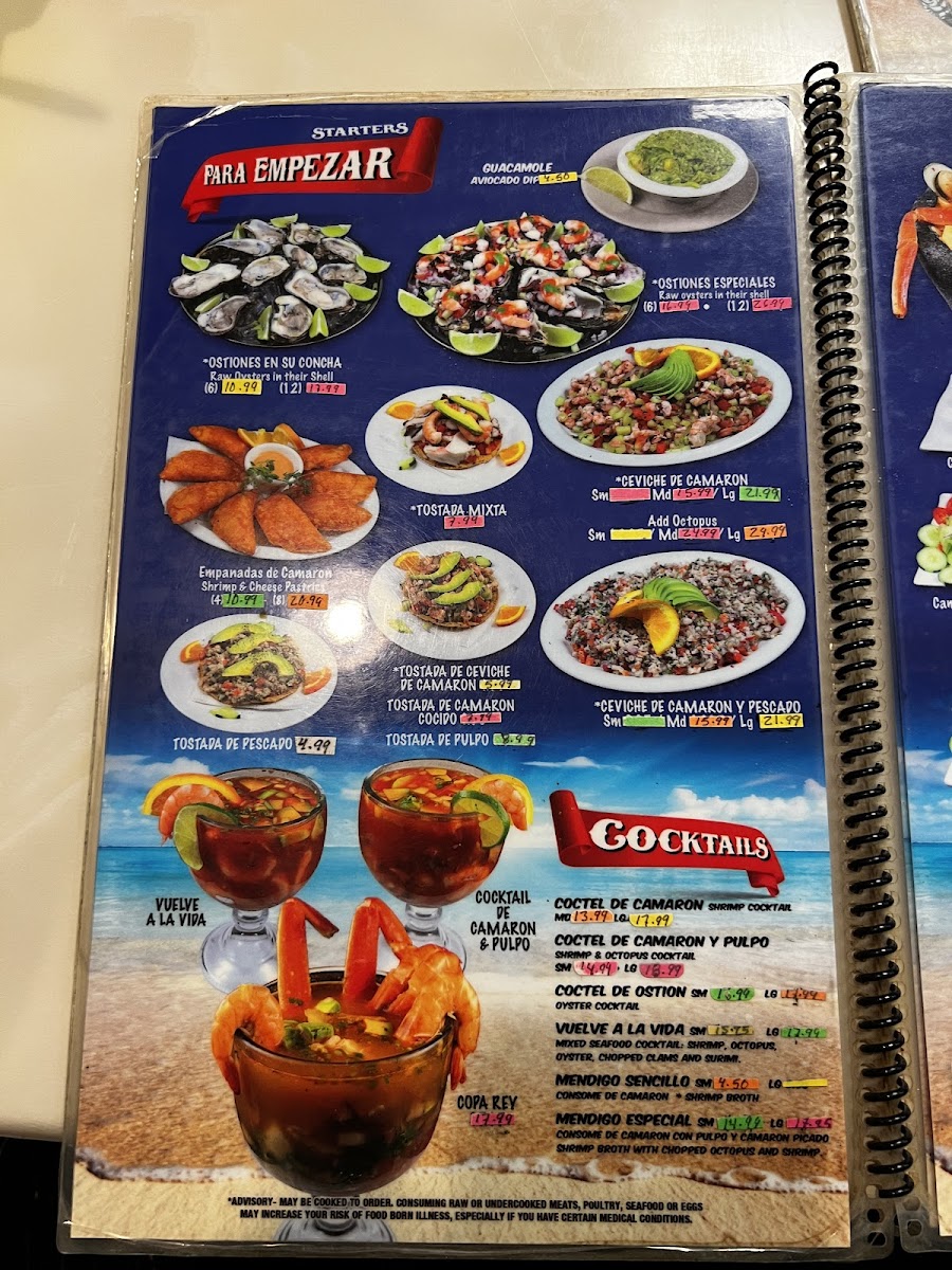 El Rey Del Mar Marisqueria Photo Menu 8