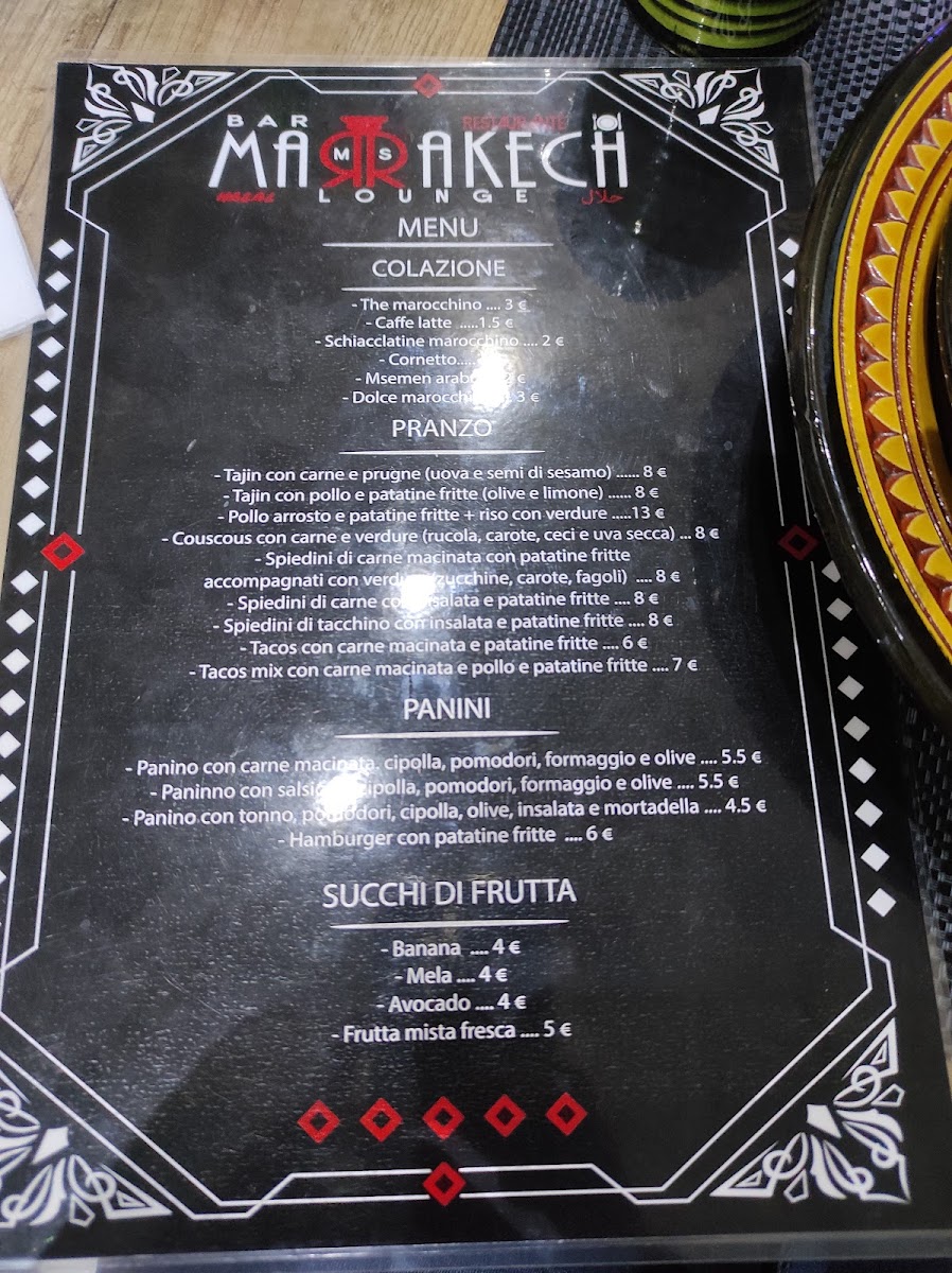 Ristorante Marrakech Photo Menu 2
