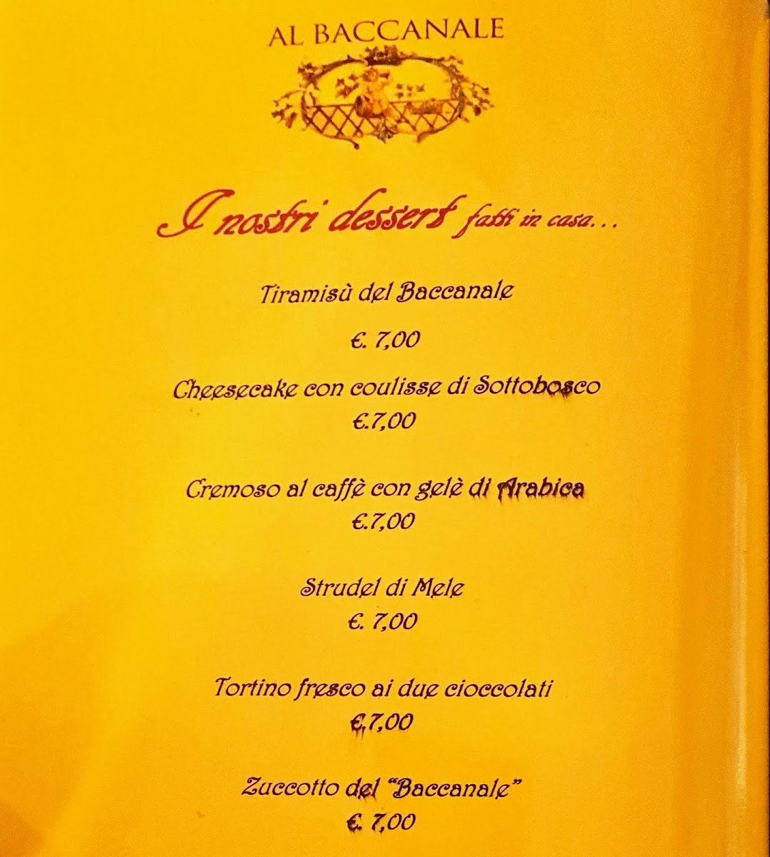 Ristorante Baccanale Photo Menu 9