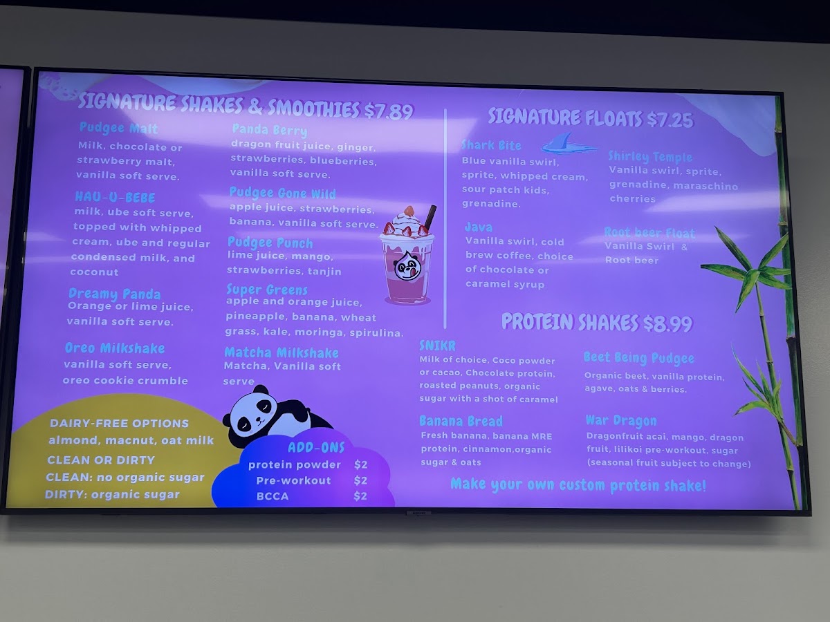 Pudgee Panda Photo Menu 3