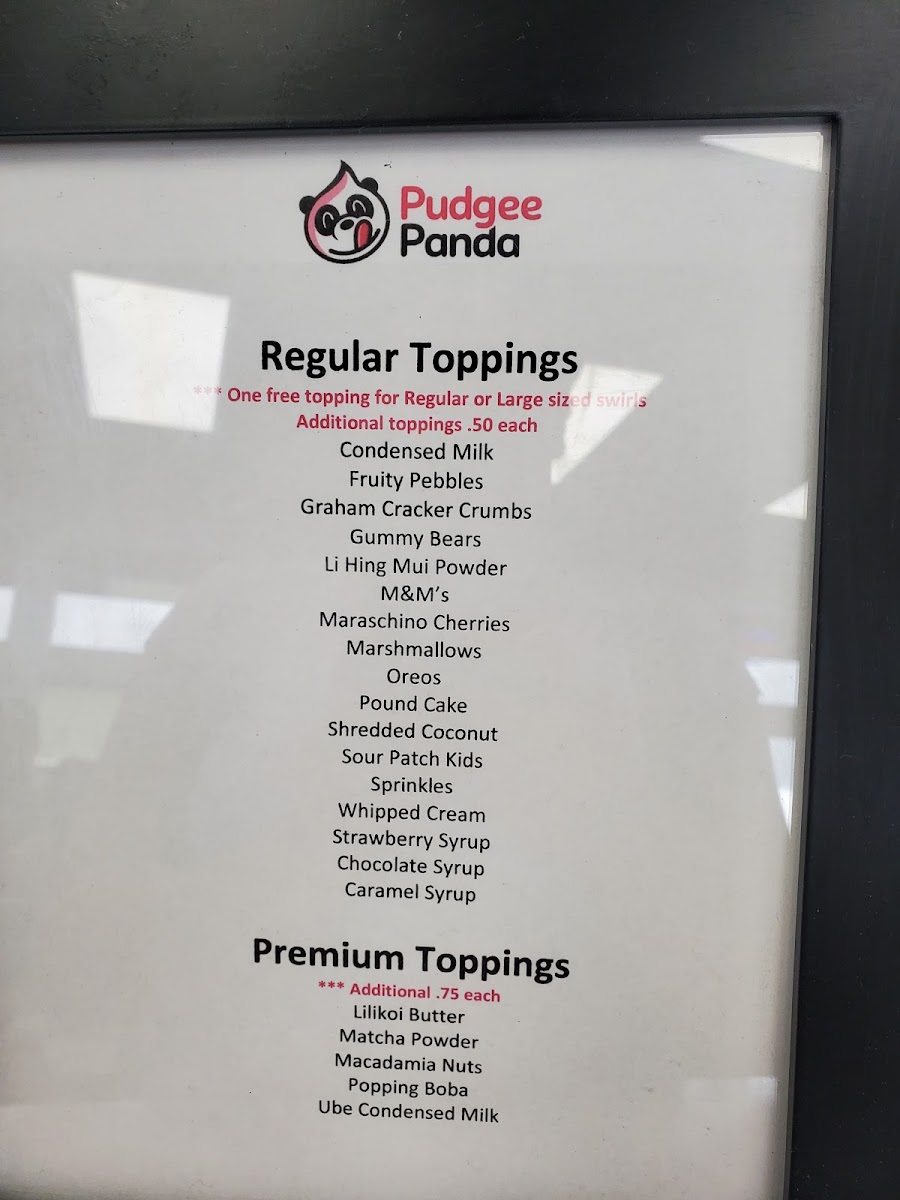 Pudgee Panda Photo Menu 8
