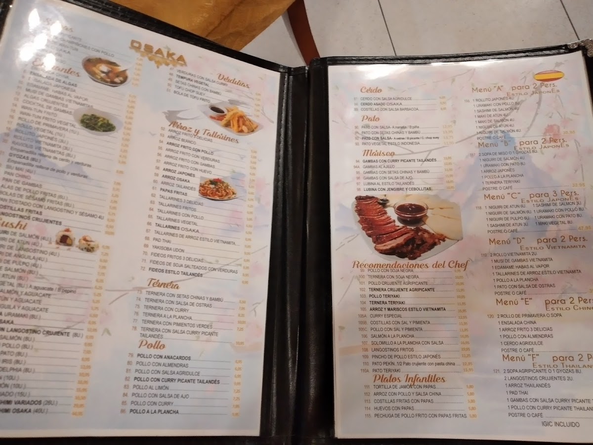 Restaurante Asiático Osaka Photo Menu 3