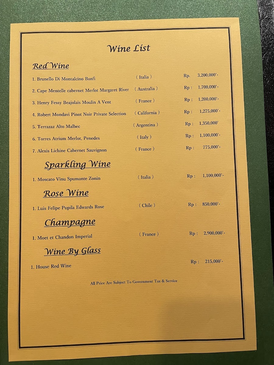 Ebeya Steak House Photo Menu 1