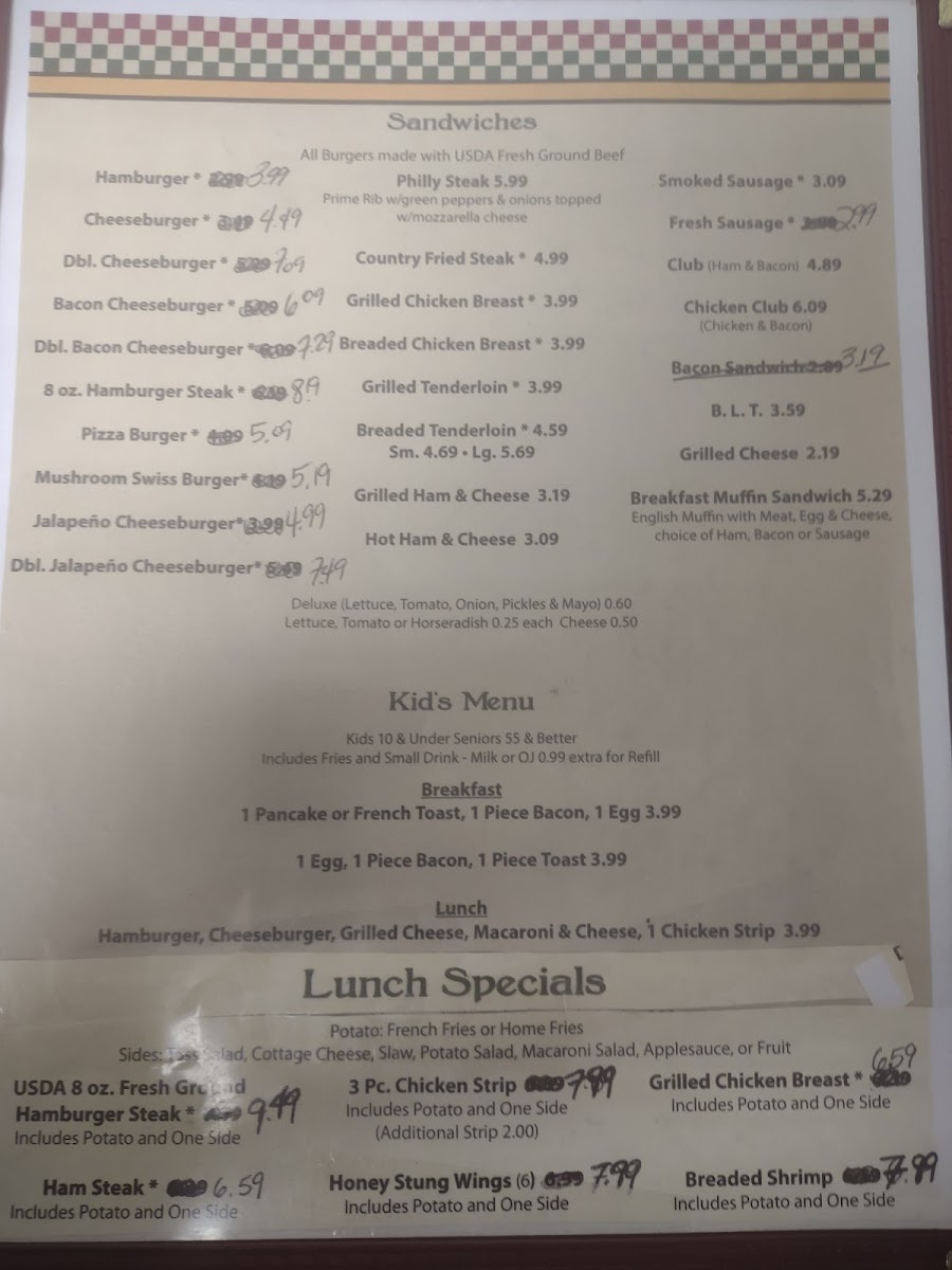 I.D.C. Pennville Restaurant Photo Menu 2