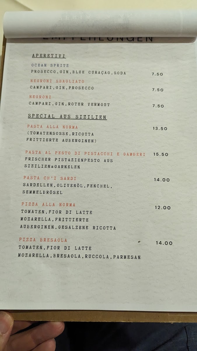 Restaurant Pizzeria Da Angela Photo Menu 1