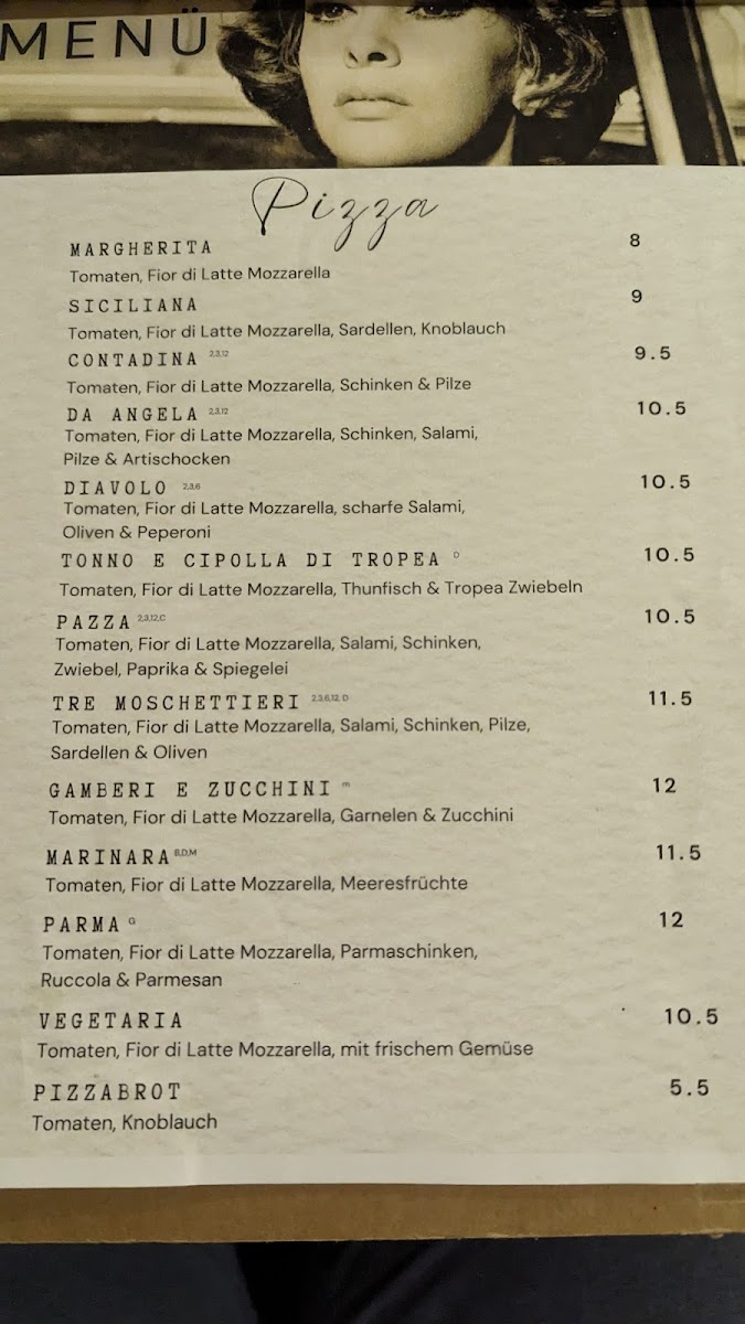 Restaurant Pizzeria Da Angela Photo Menu 5