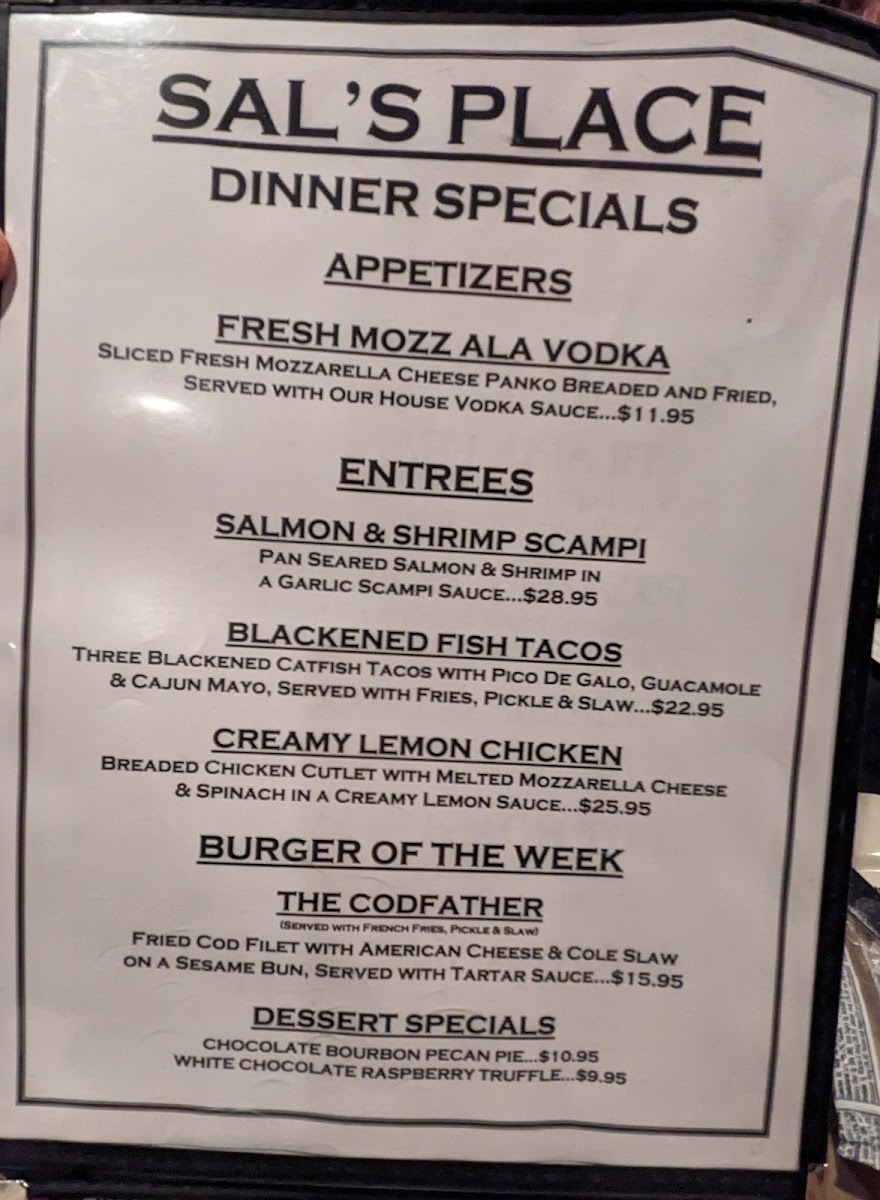 Sal's Place Photo Menu 10