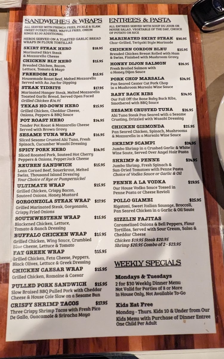 Sal's Place Photo Menu 5