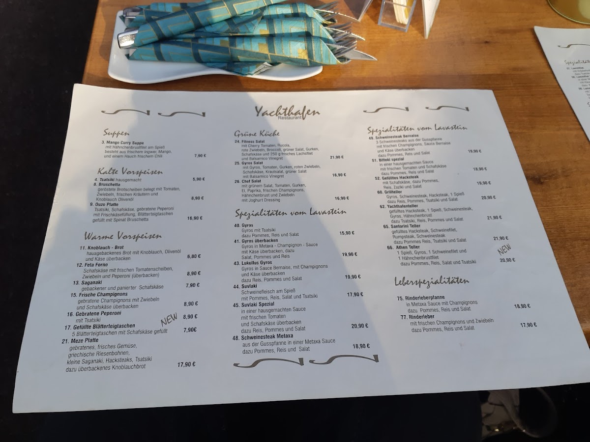 Restaurant Yachthafen Photo Menu 10
