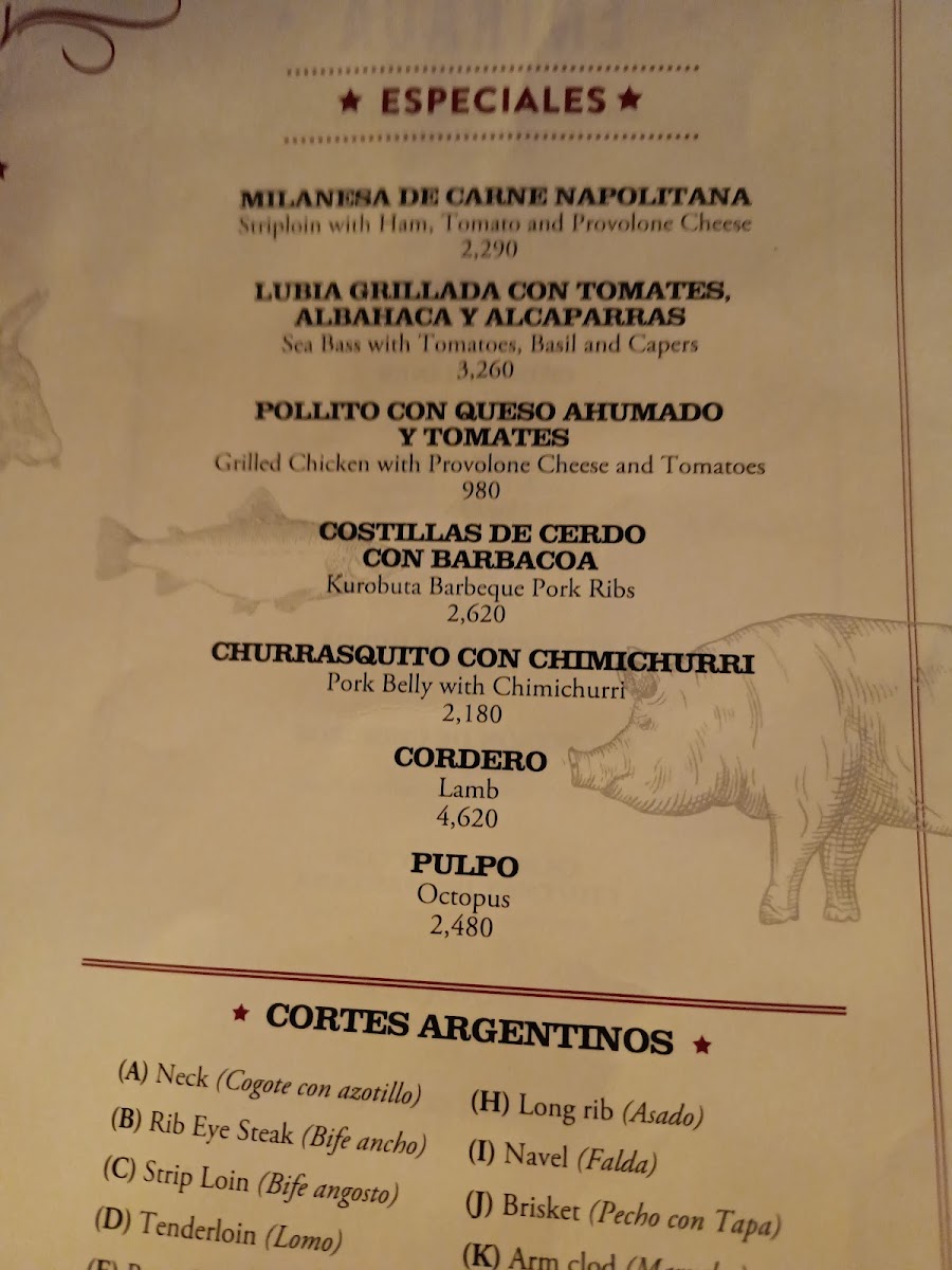 La Cabrera Photo Menu 7