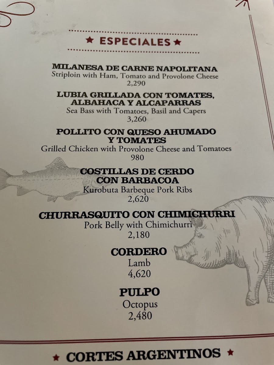 La Cabrera Photo Menu 8