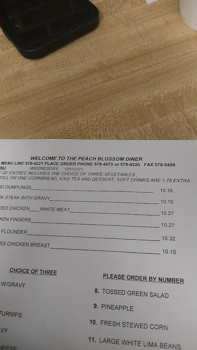 Peach Blossom Diner Photo Menu 9