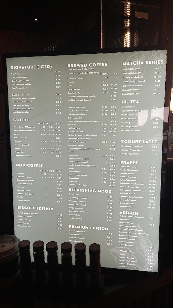 Kopi Peng Studio Photo Menu 3