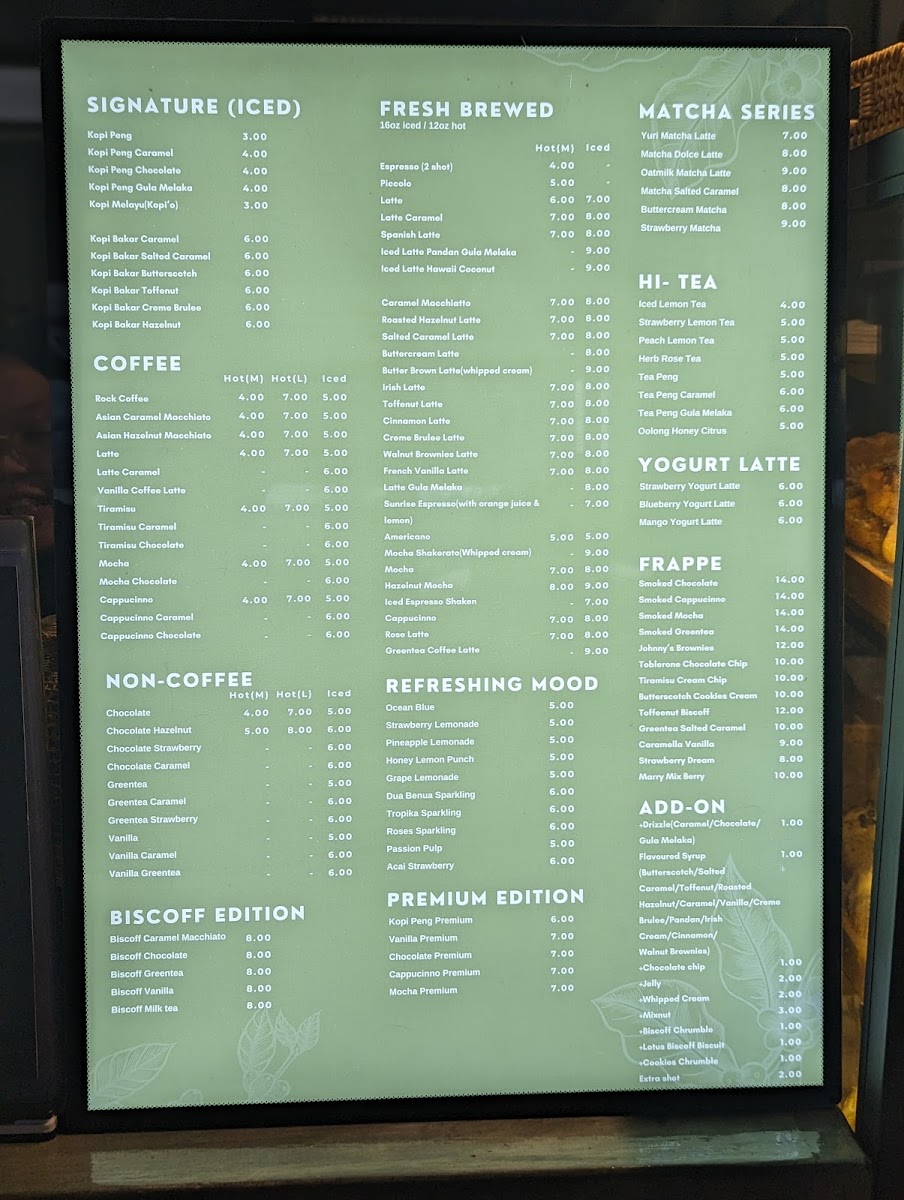 Kopi Peng Studio Photo Menu 5