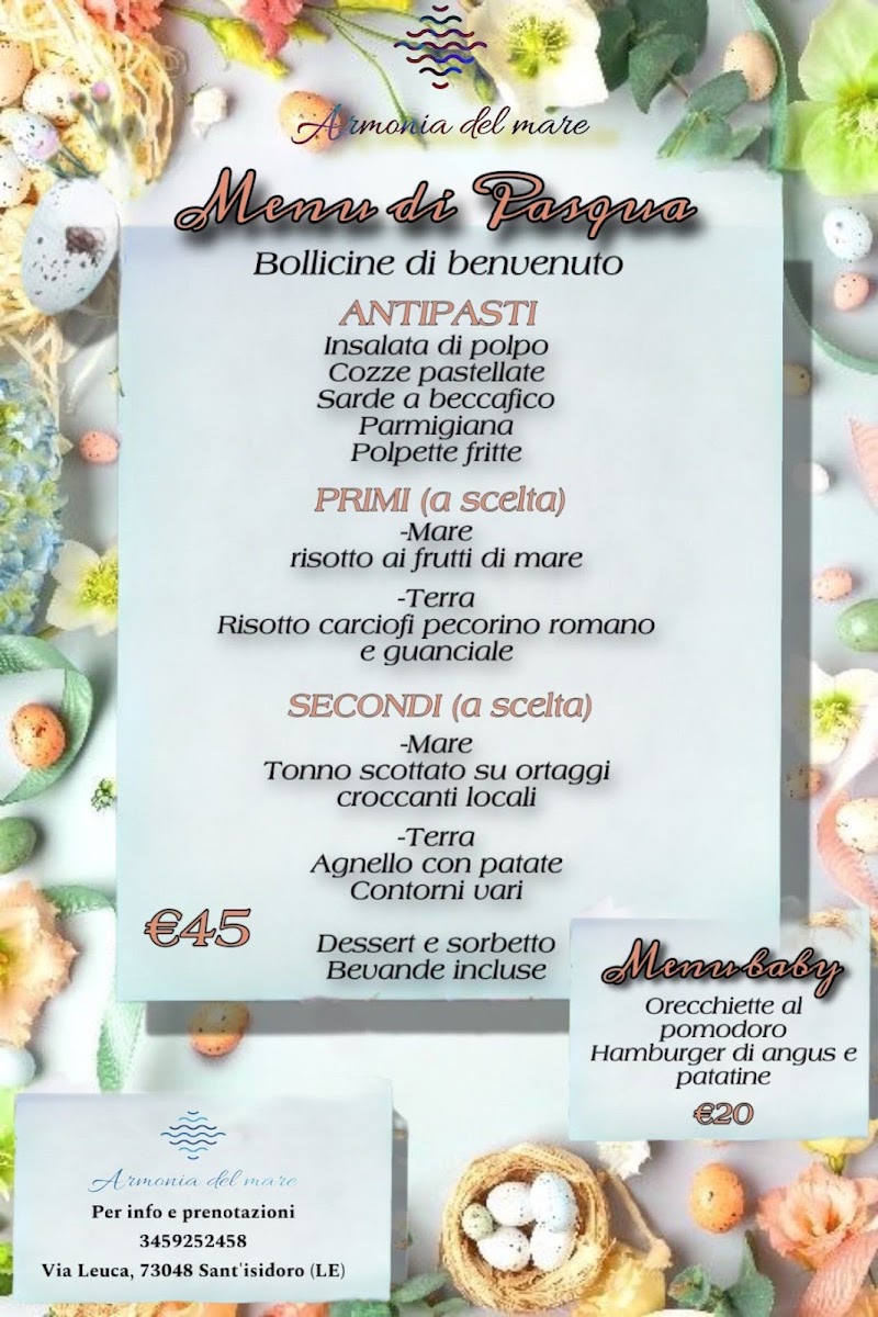 Armonia del mare Photo Menu 1