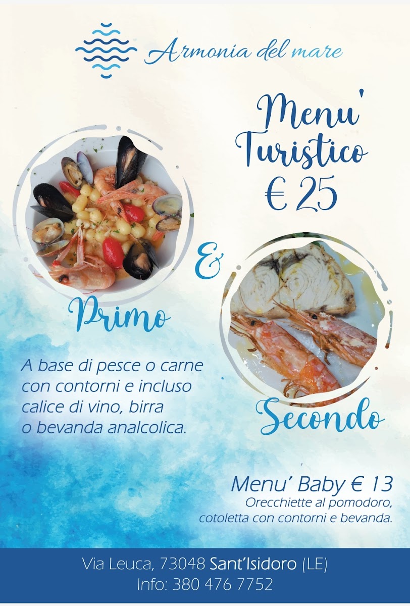 Armonia del mare Photo Menu 2