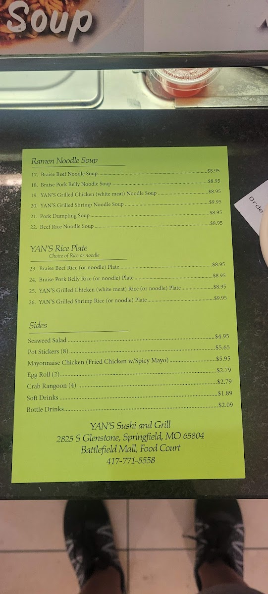 Yan's Sushi & Grill Photo Menu 7