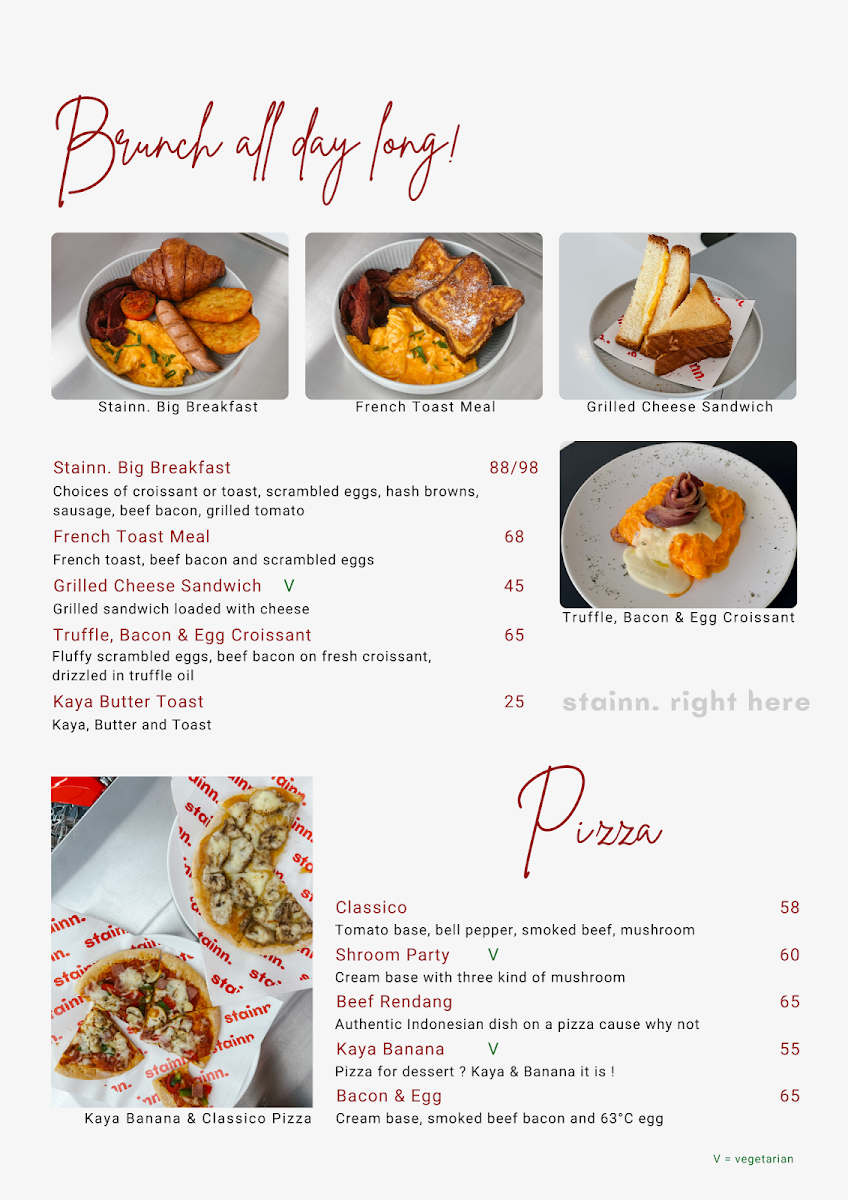 Stainn Cafe Photo Menu 3