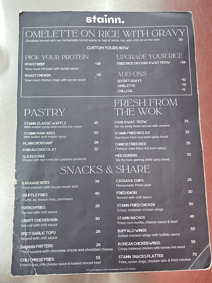 Stainn Cafe Photo Menu 4