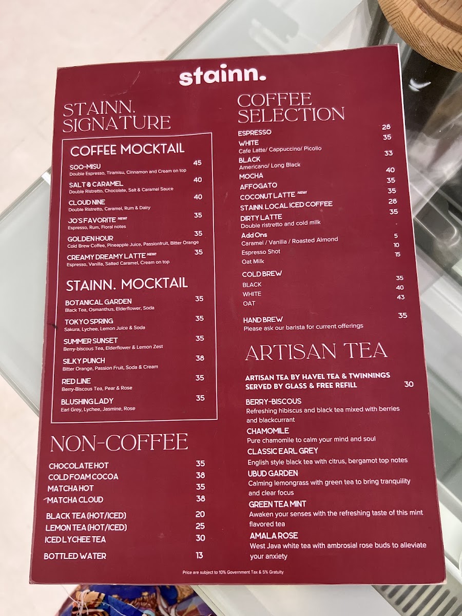 Stainn Cafe Photo Menu 6