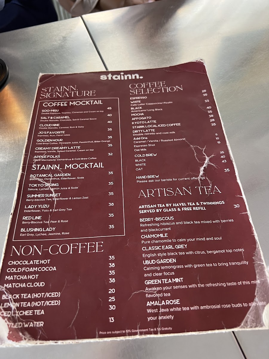 Stainn Cafe Photo Menu 7