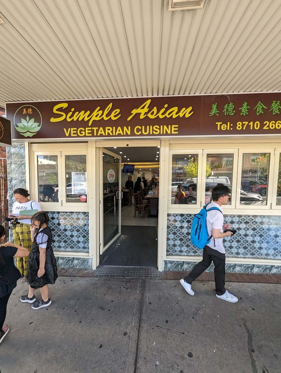 Simple Asian Vegetarian Cuisine