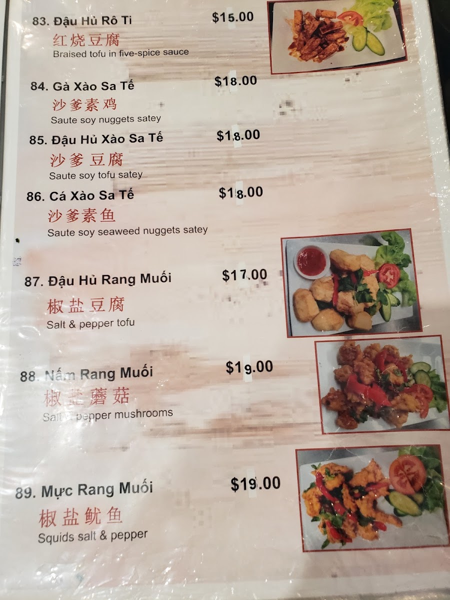 Simple Asian Vegetarian Cuisine Photo Menu 8