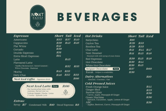 NextCoffee Cafe Photo Menu 3