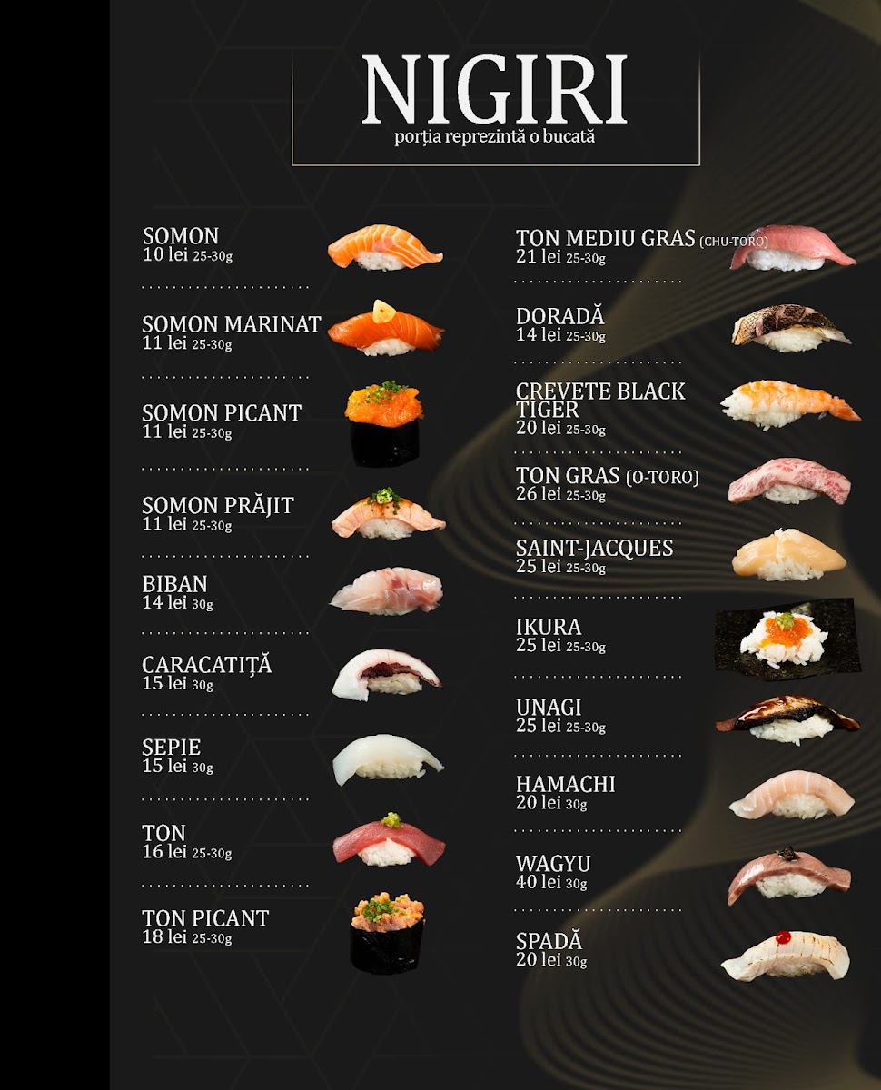 Sushi Omakase Photo Menu 2