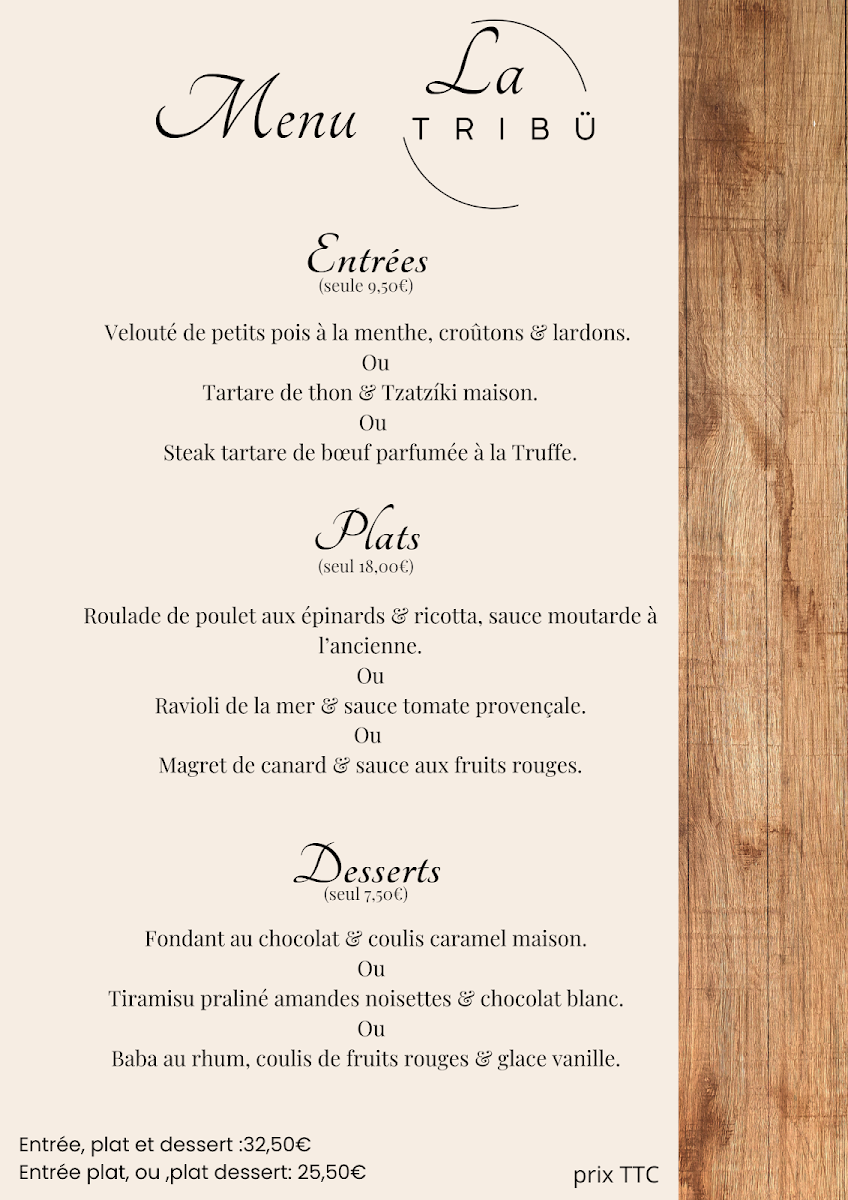 La tribü Restaurant Photo Menu 3