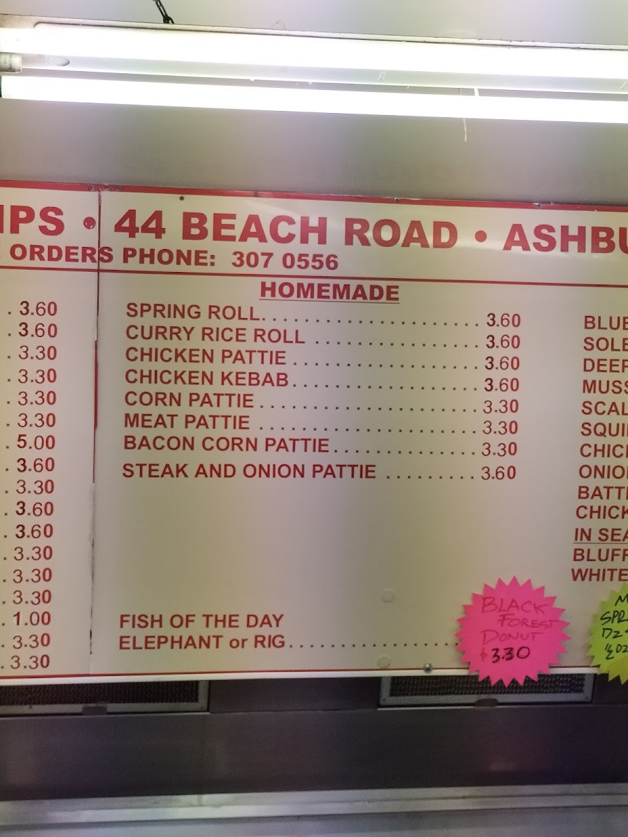 Beach Road Fish & Chips Photo Menu 6