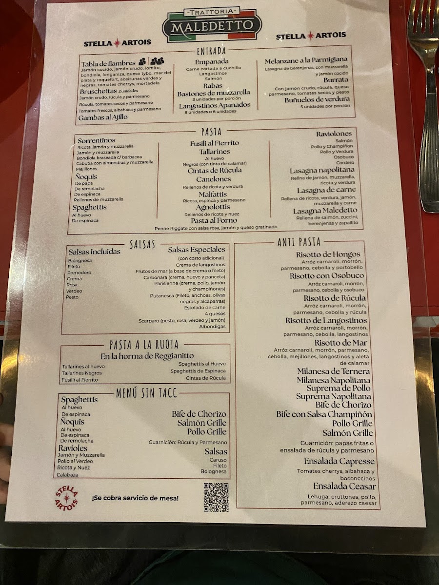 Maledetto Trattoria - Villa Luro Photo Menu 1