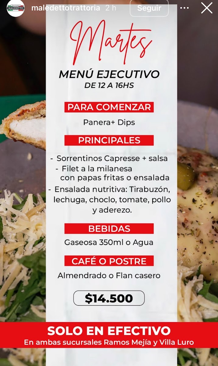 Maledetto Trattoria - Villa Luro Photo Menu 3