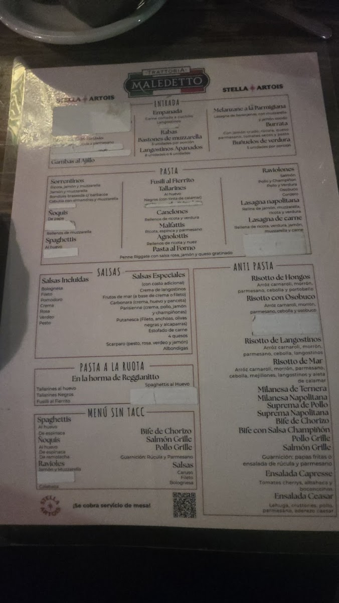 Maledetto Trattoria - Villa Luro Photo Menu 5