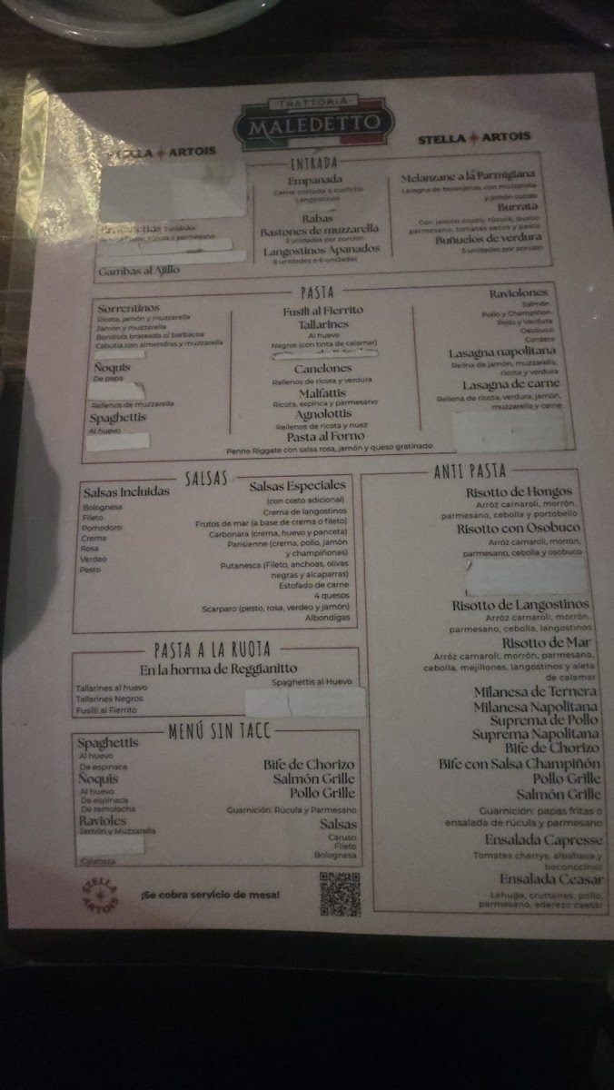 Maledetto Trattoria - Villa Luro Photo Menu 6