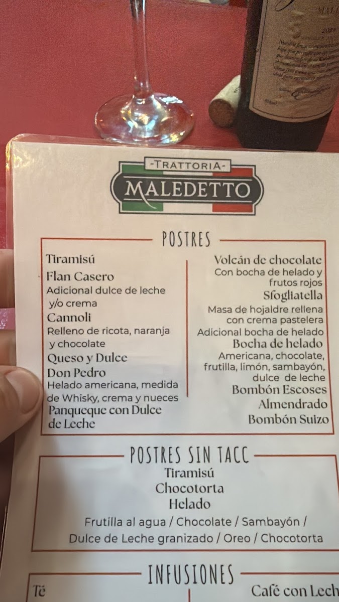 Maledetto Trattoria - Villa Luro Photo Menu 7
